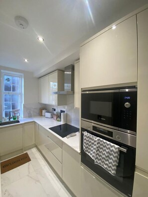 Apartment, 1 Queen-Bett | Eigene Küche | Kühlschrank, Mikrowelle, Ofen, Herdplatte