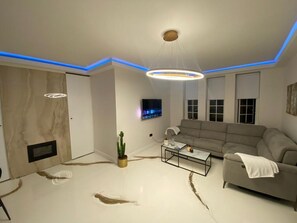 Apartment, 1 Queen-Bett | Wohnzimmer