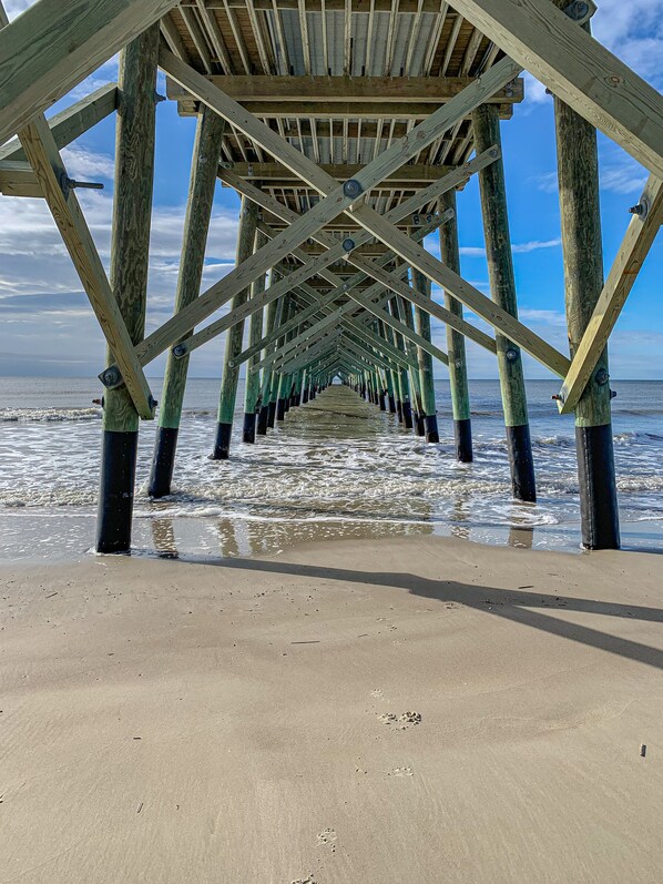 Beach nearby, sun-loungers