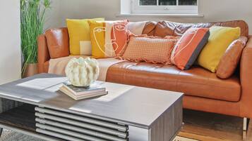 Apartment, 1 Bedroom | Living area | TV