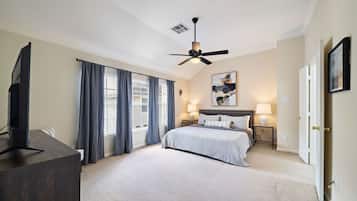 3 bedrooms, memory foam beds, iron/ironing board, free WiFi