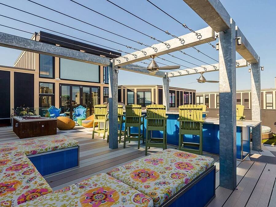 Terrasse sur le toit