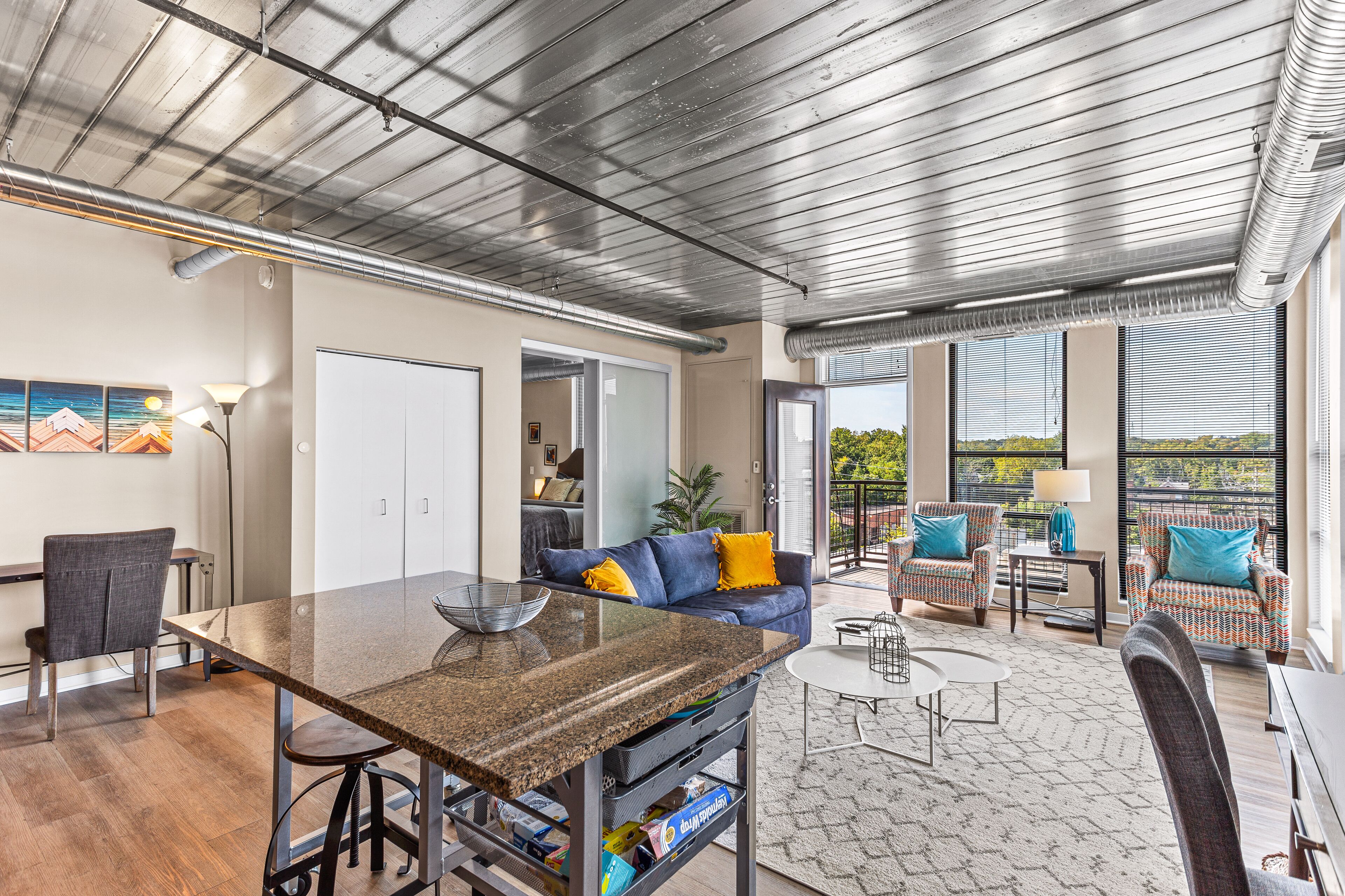 City Apartment | Living area | 55-inch Smart TV with digital channels, TV, streaming services
