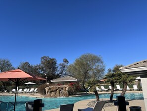 Una piscina riscaldata