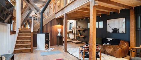 TV, fireplace, stereo, offices