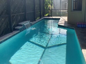 Una piscina riscaldata