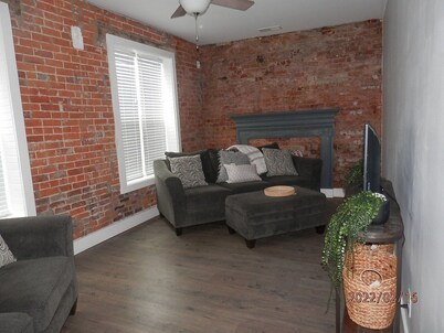 Totally renovated  Tell City IN apartment with huge deck above a wine room