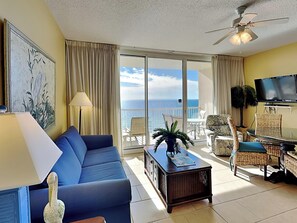 Condo, 1 Queen Bed with Sofa bed, Ocean View (T1 1414 - No Pets) | Living area