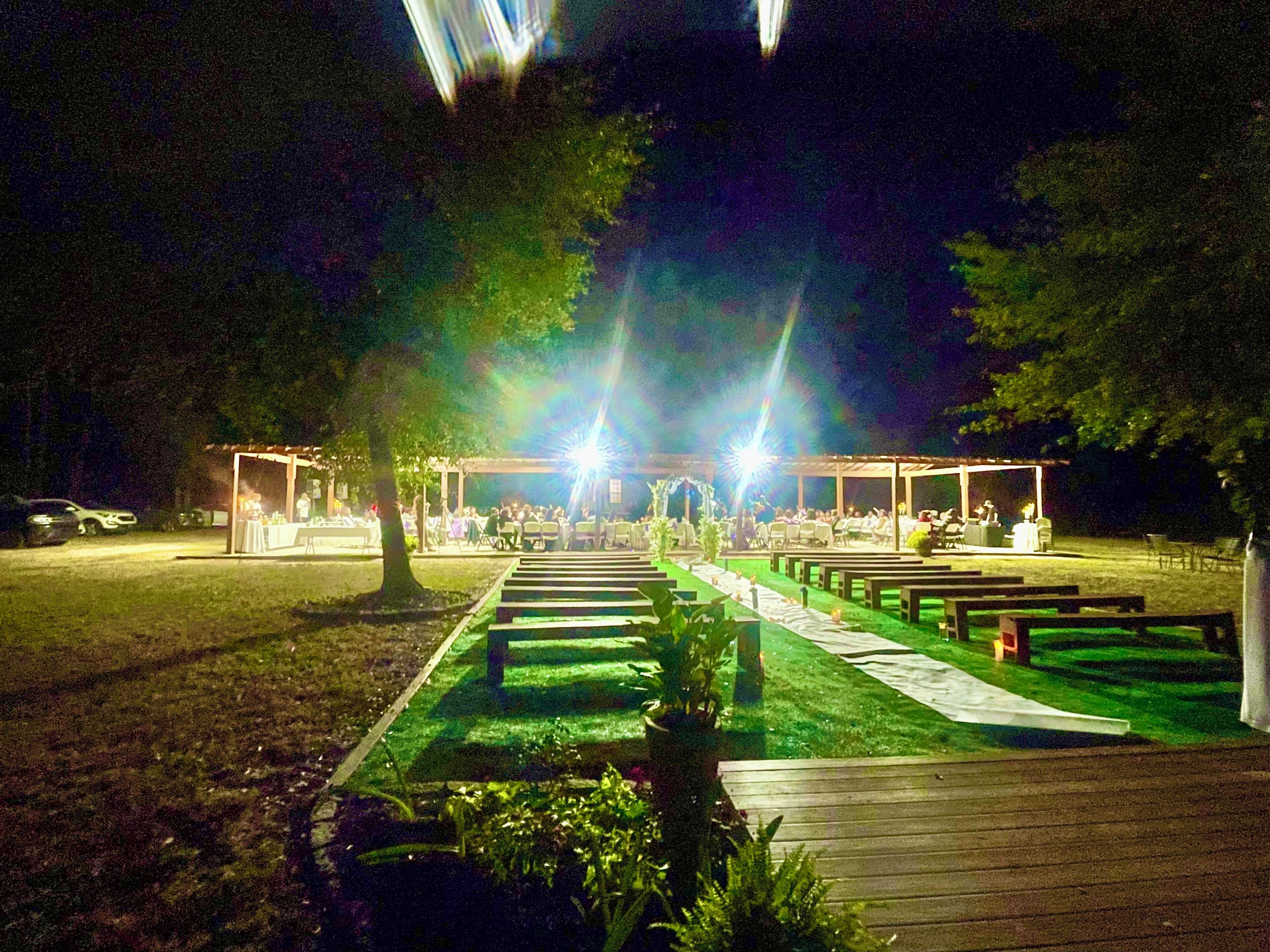 Espace de banquet à l’extérieur