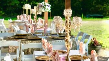 Außenbereich für Bankette