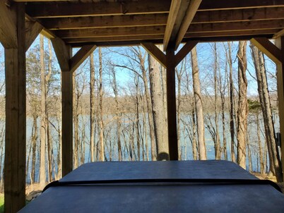 Relaxing on lake time