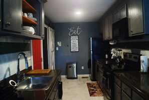 Private kitchen - This is a spacious, secluded, stylish home. It is located 1 (Atlanta)