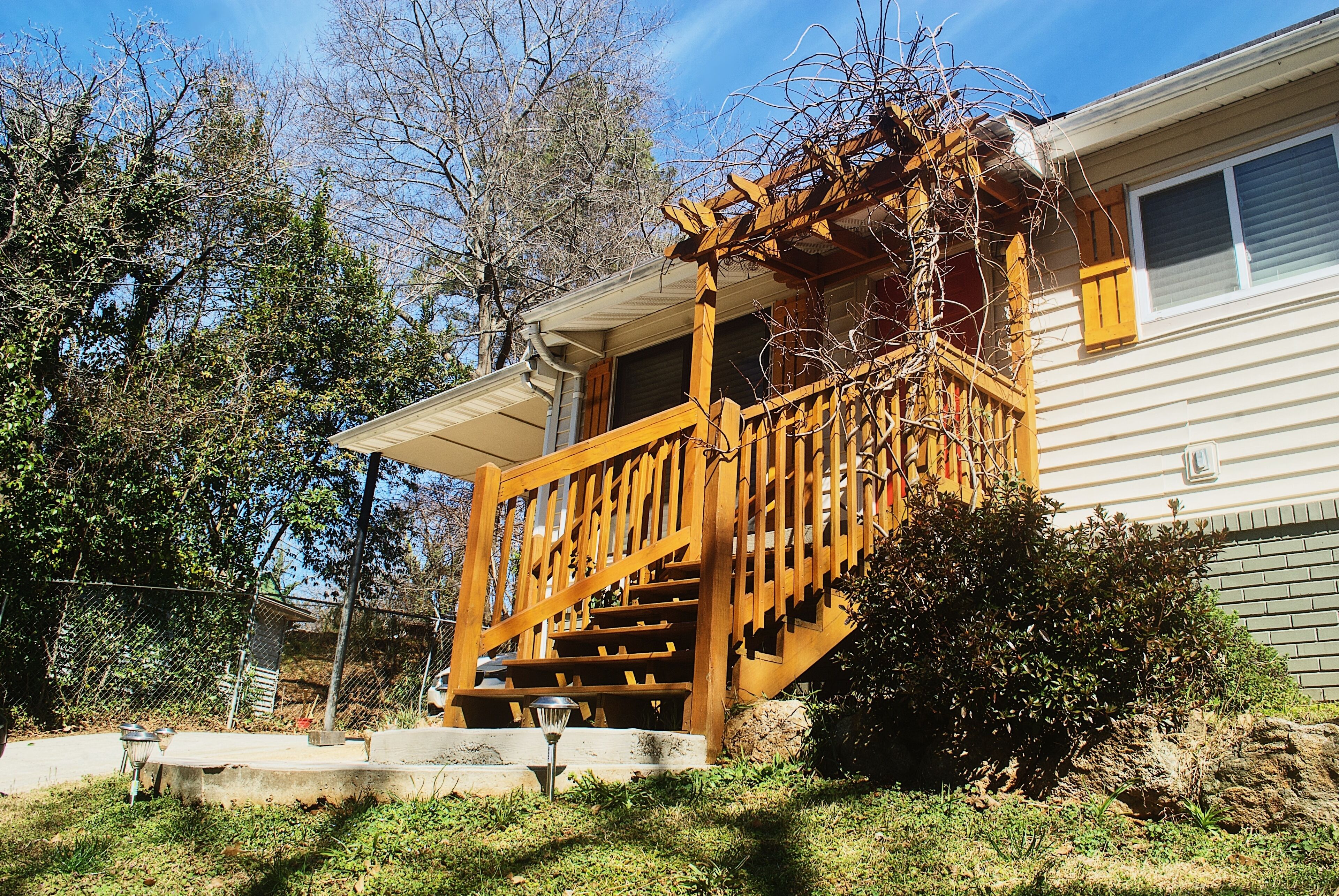 This is a spacious, secluded, stylish home. It is located 1