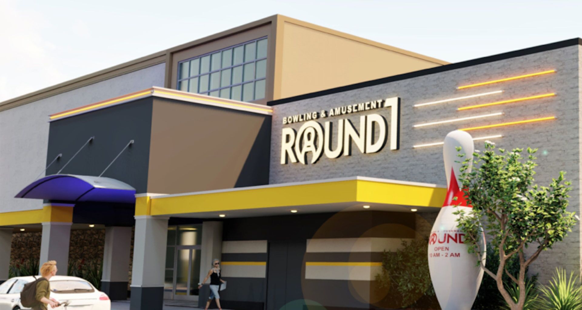 店内停车场、电动车充电站