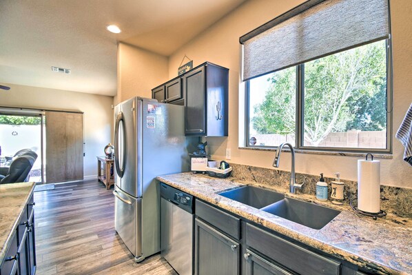 Fridge, microwave, stovetop, dishwasher - 15 Mi to Dtwn: Avondale Home w/ Pool & Yard (Avondale)