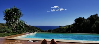 Holiday Home "Angolo dei Fiori" with Sea View, Shared Pool & Air Conditioning