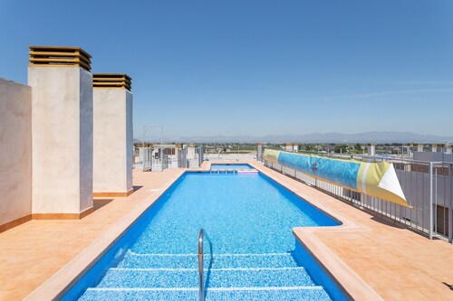 Apartment 'Luz De Almoradí' with Mountain View, Shared Pool and Air Conditioning
