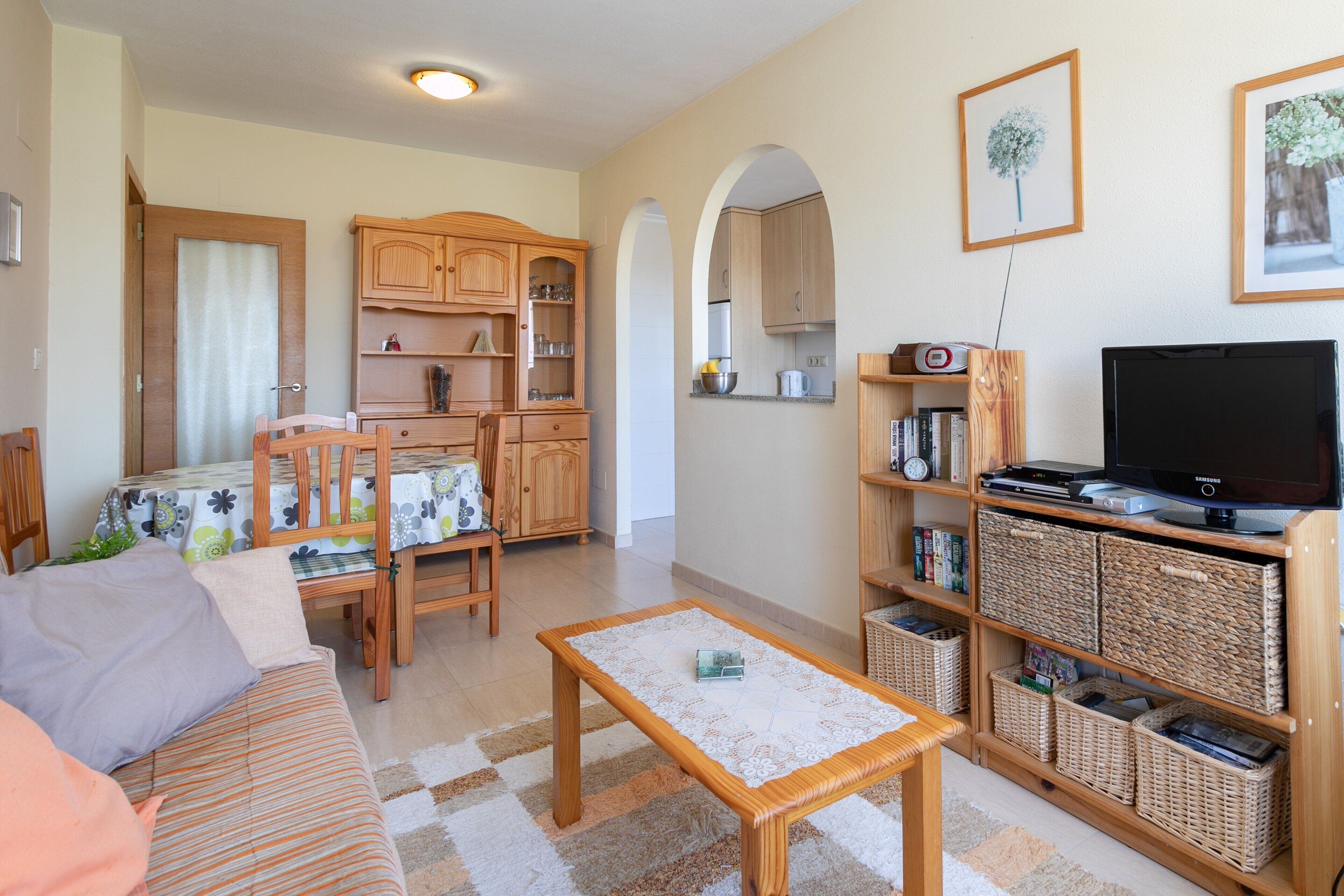 TV, DVD player, stereo