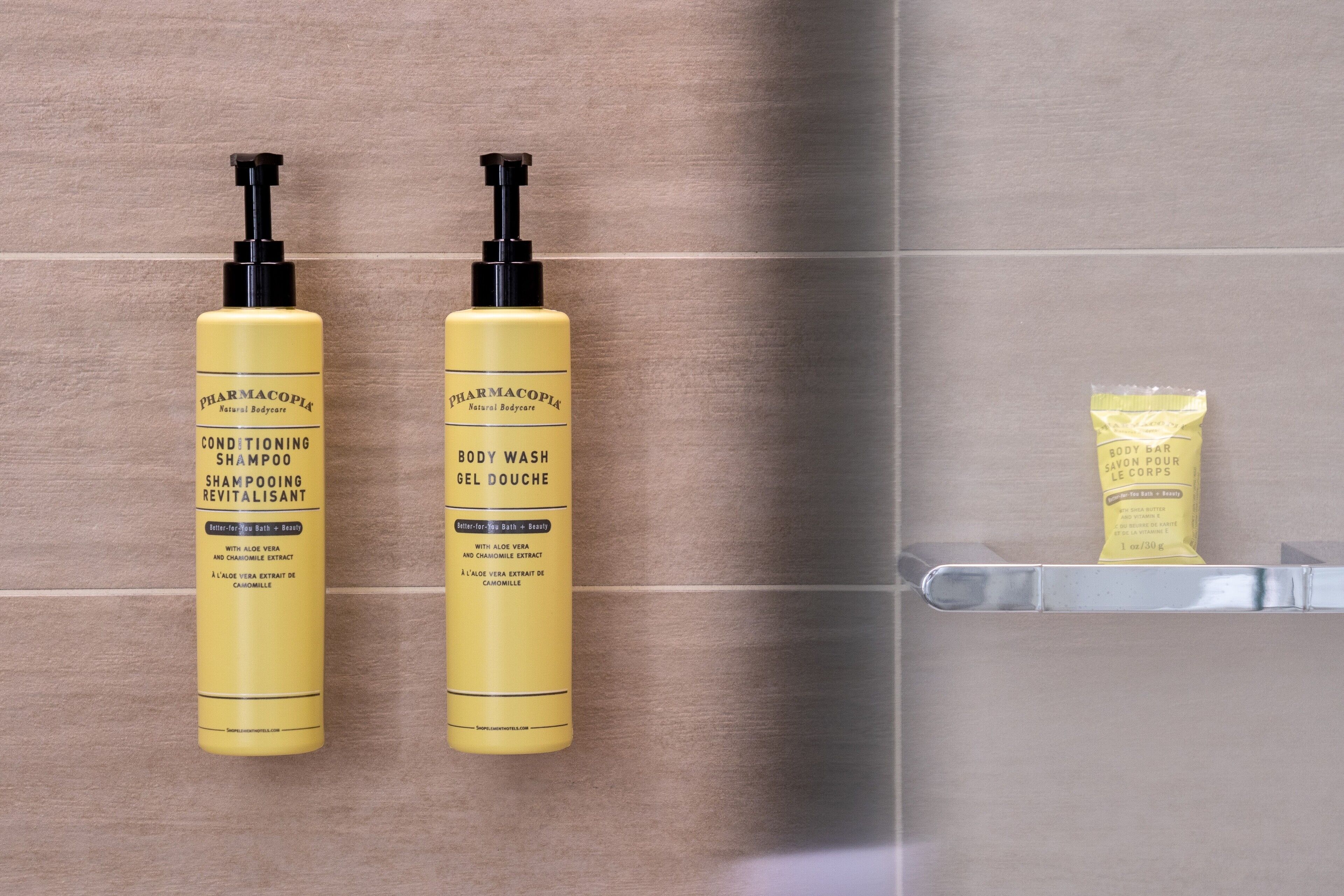 free toiletries, hair dryer, towels, soap