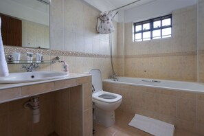 Combined shower/bathtub