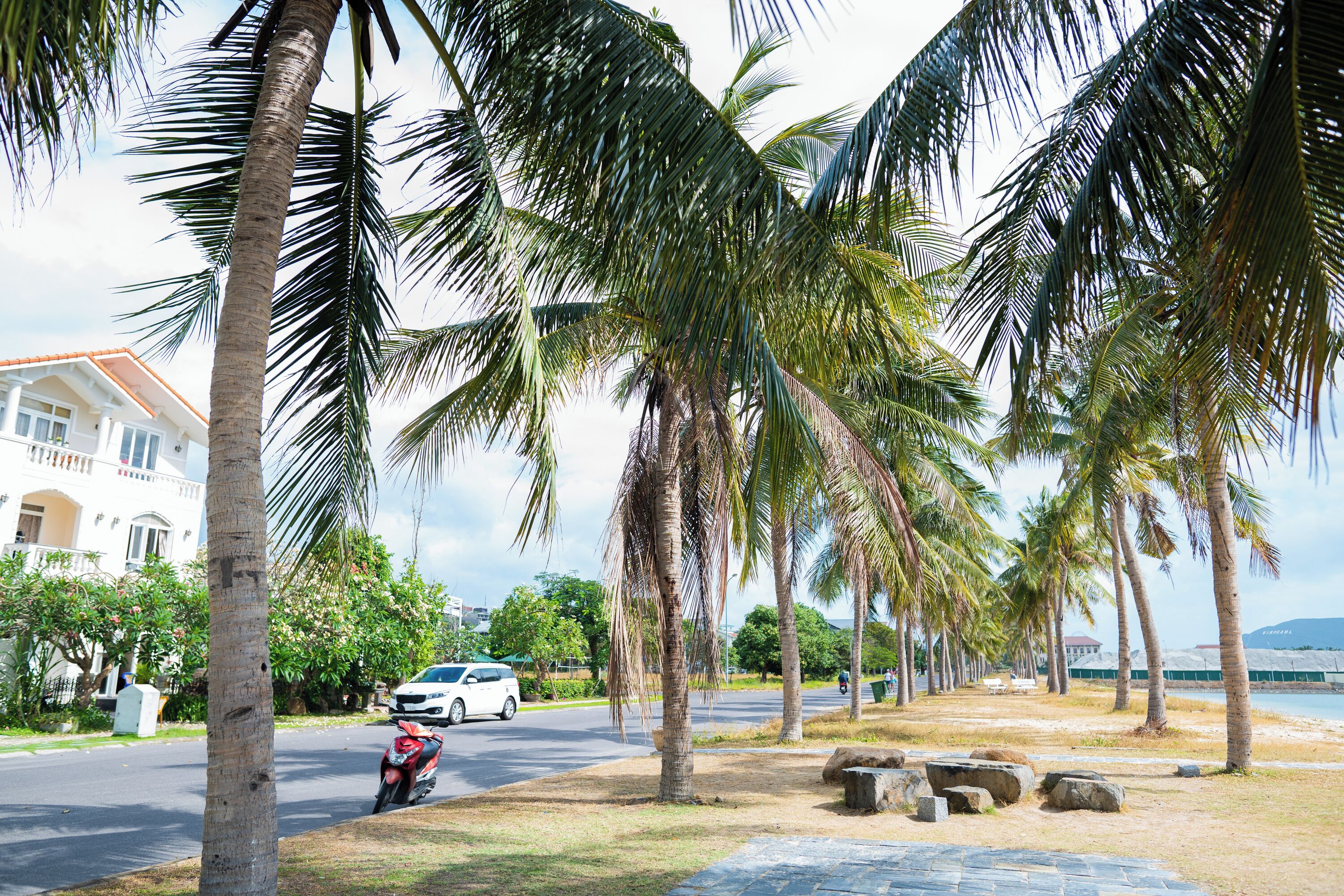 Beach nearby, white sand