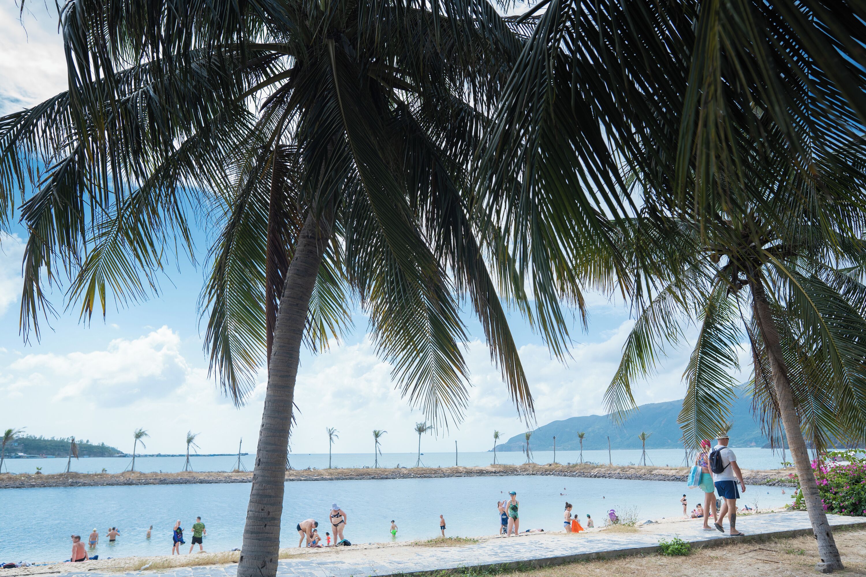 Beach nearby, white sand