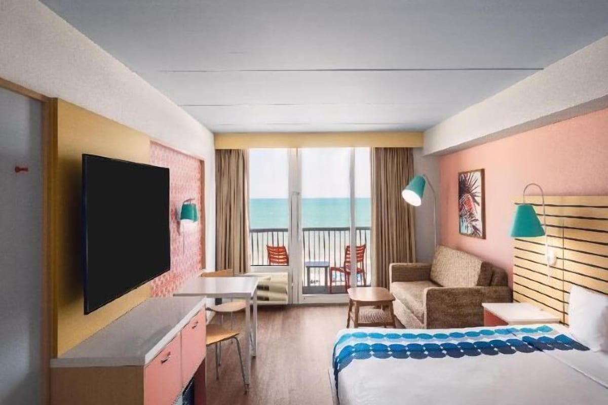 In-room safe, desk, laptop workspace, blackout drapes