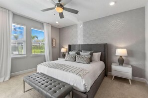 6 habitaciones, escritorio y tabla de planchar con plancha 