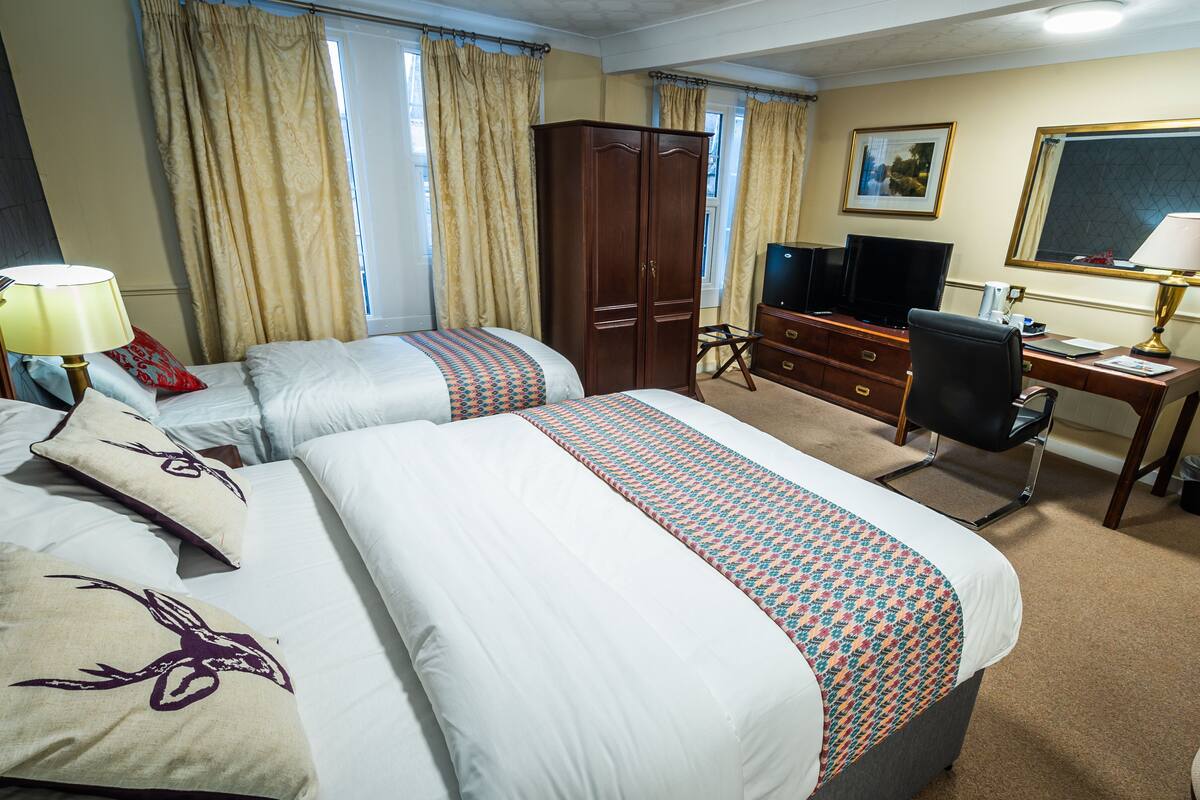 Family Triple Room | Desk, laptop workspace, iron/ironing board (on request), WiFi (free)