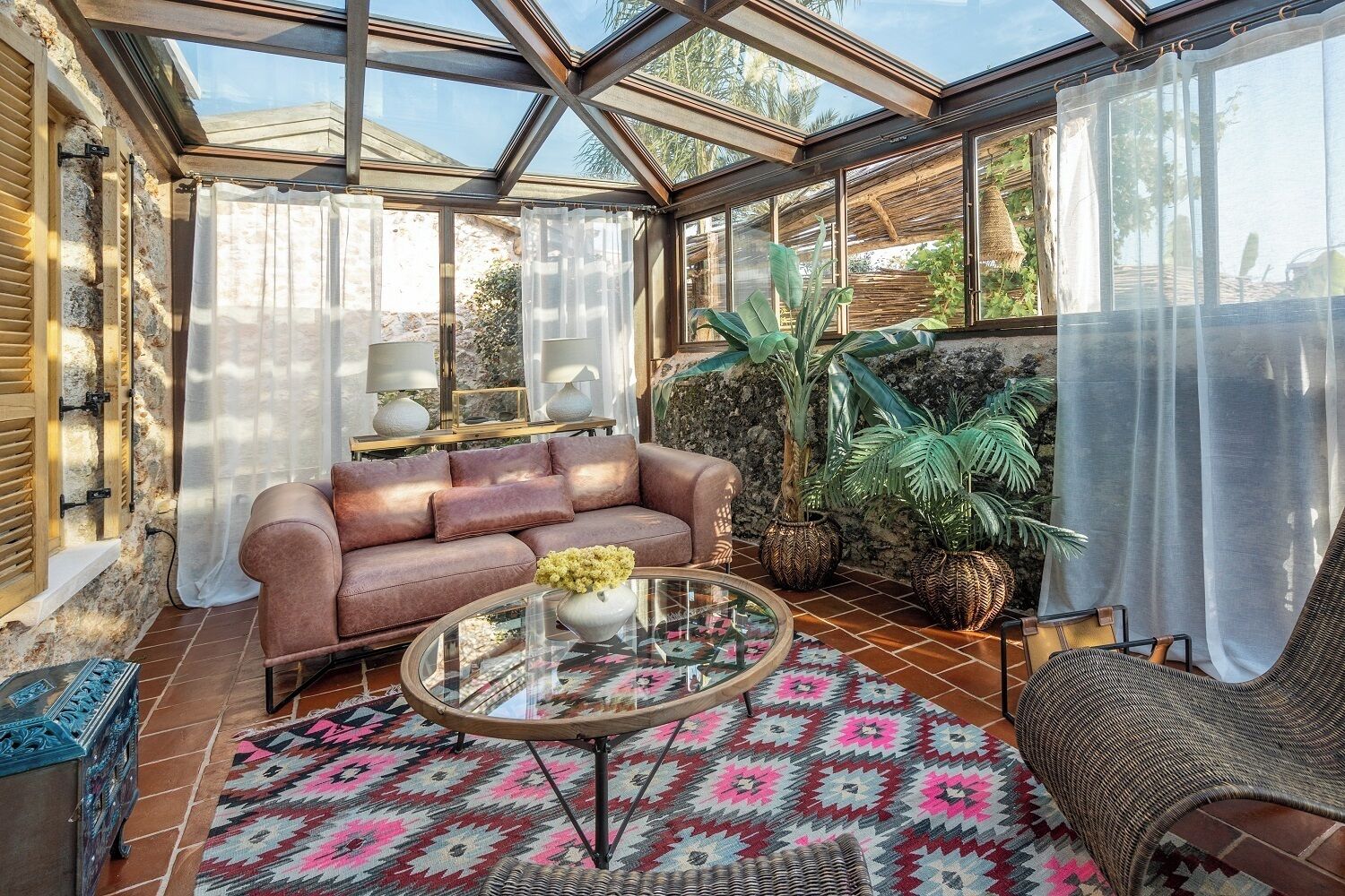 Villa Adonis | Living area | 52-inch Smart TV with satellite channels, TV, Netflix