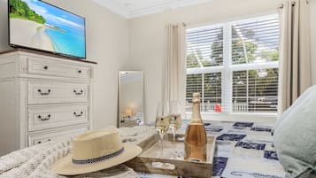 4 habitaciones, tabla de planchar con plancha y cuna de viaje