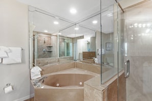Douche, serviettes fournies