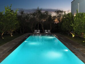 Una piscina riscaldata