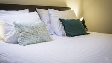 Premium bedding, minibar, laptop workspace, soundproofing