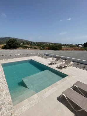 Pool - Stylish 2-bed Private Villa Vrachos with Pool 2 min from beach! (Rhodes)