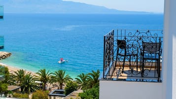 Triple Room, Sea View | Balcony view