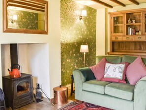 Fireplace - 2 bedroom accommodation in Trefor (Trefor)