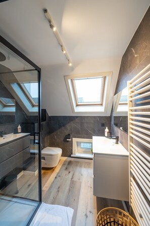 Ducha y secador de pelo