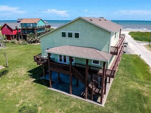 Exterior - Mar Y Sol: 4  BR, 3  BA House in Port Bolivar, Sleeps 16 (Port Bolivar)