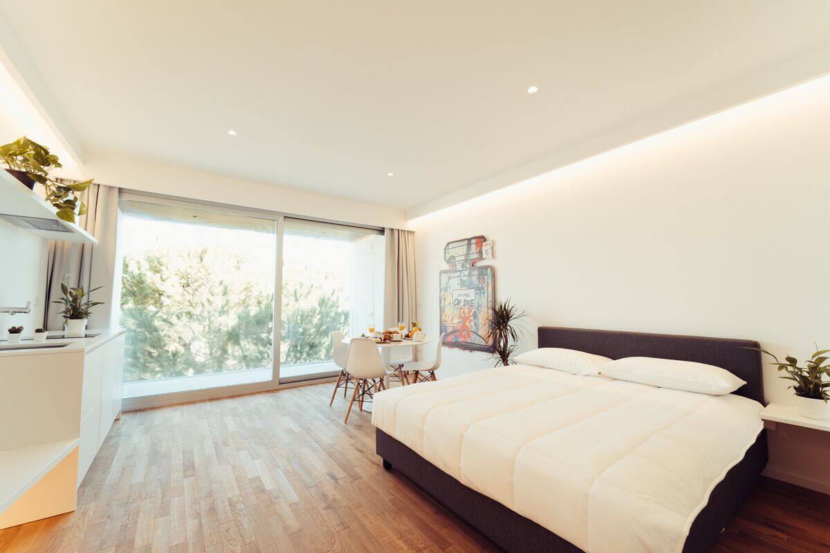 Studio Suite Junior | Seprai katun Mesir, seprai premium, selimut bulu angsa, dan busa memori