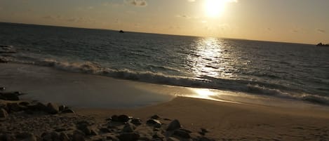 Aan het strand