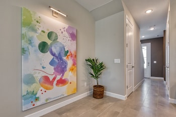 Deluxe Townhome, 4 Bedrooms, Private Pool | Living area | 40-inch Smart TV with cable channels, TV at Formosa Valley Resort by UNE Homes