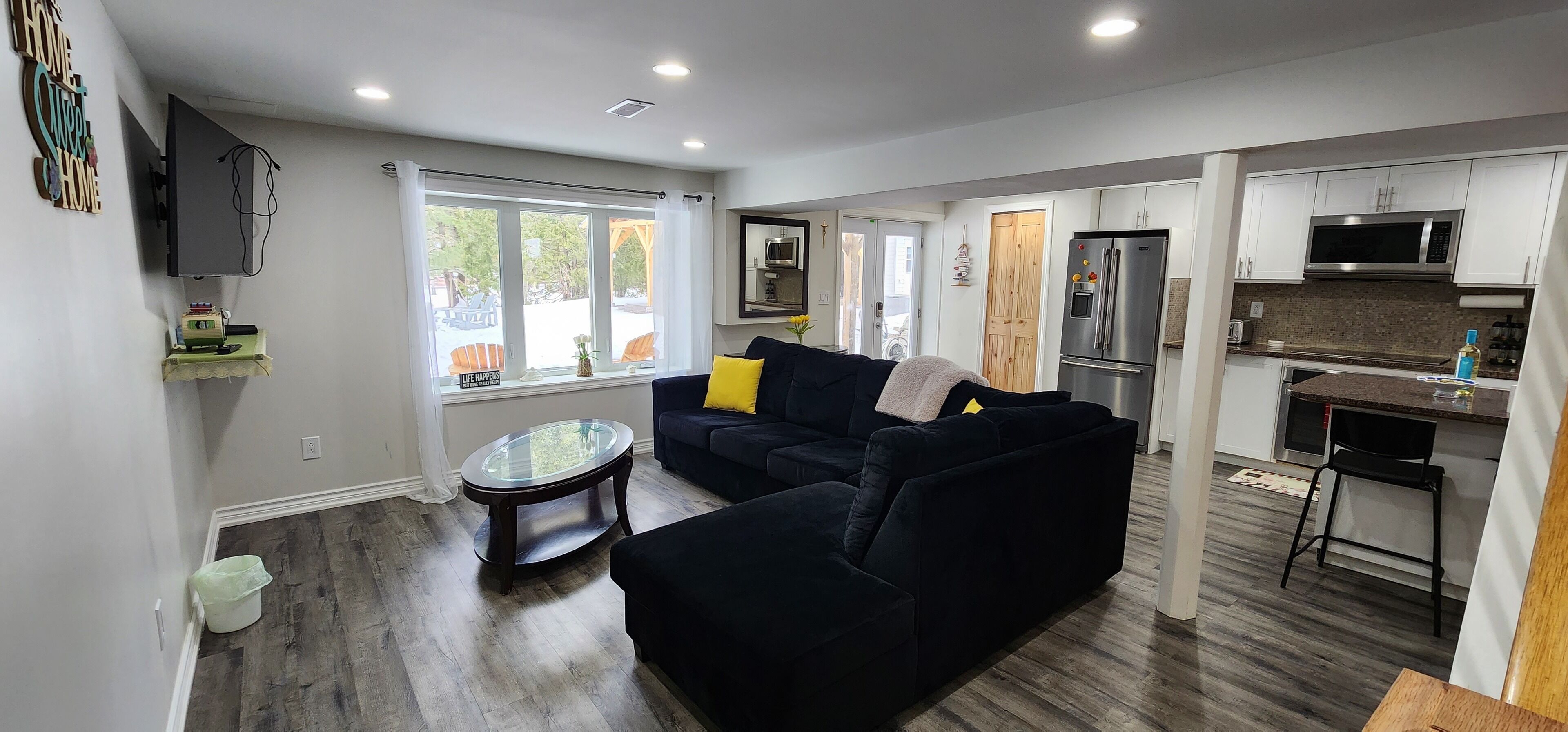 Smart TV, video games, table football, ping pong