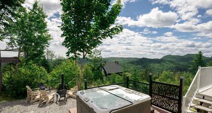 Le Grand Bonheur with wood-burning fireplace and spa