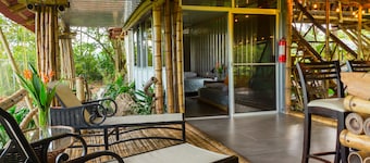 Bamboo Beach House Steps away from secluded beach