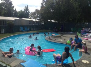 Seasonal outdoor pool, sun loungers - Glenmark Holiday Park (Fairview)