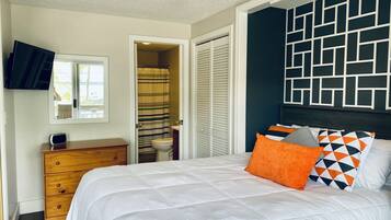 1 chambre, fer et planche Ă repasser, Wi-Fi gratuit, draps fournis