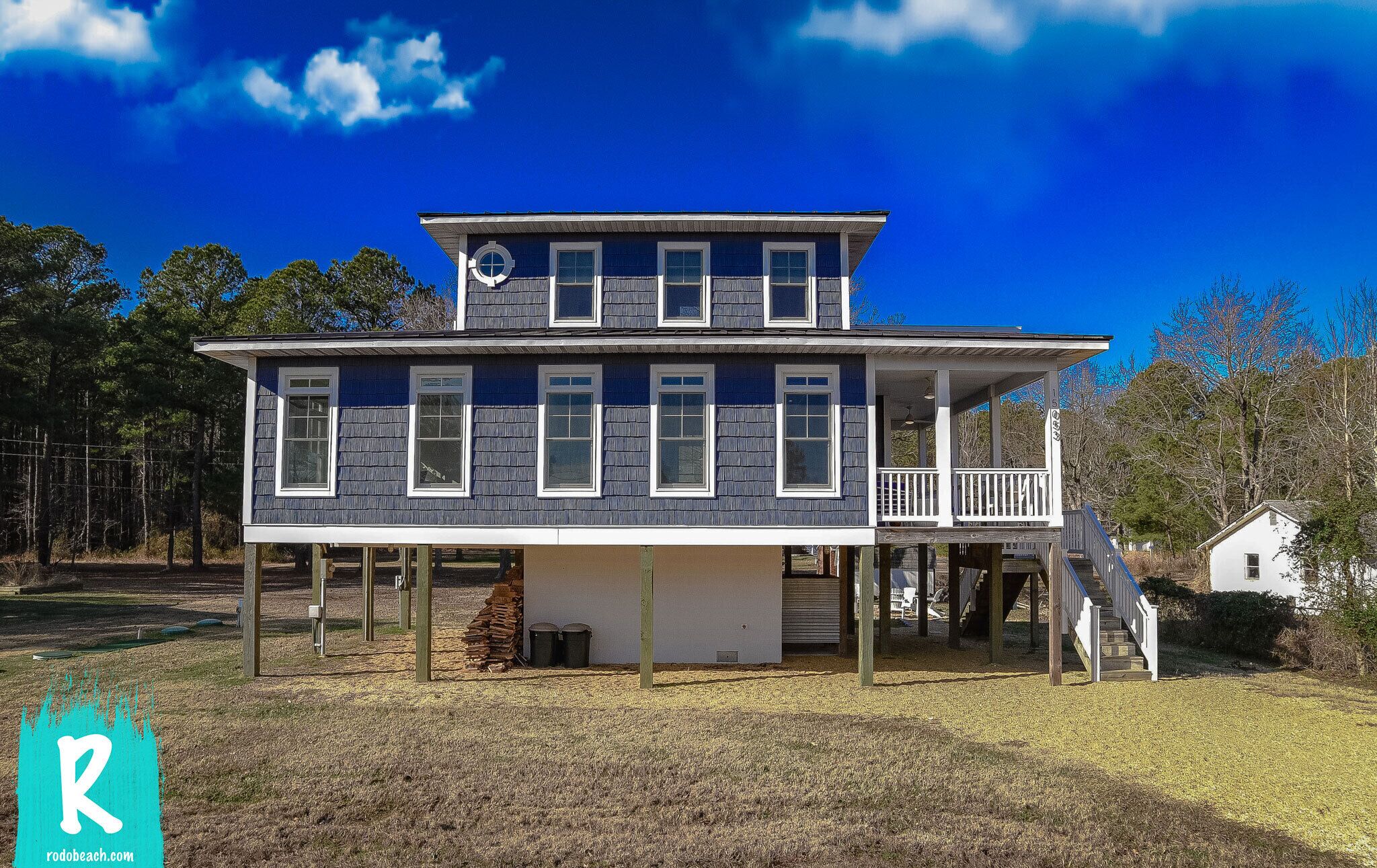 Rodo Beach Cottage - Dog Friendly Private Beach with Pier - Tesla Charger
