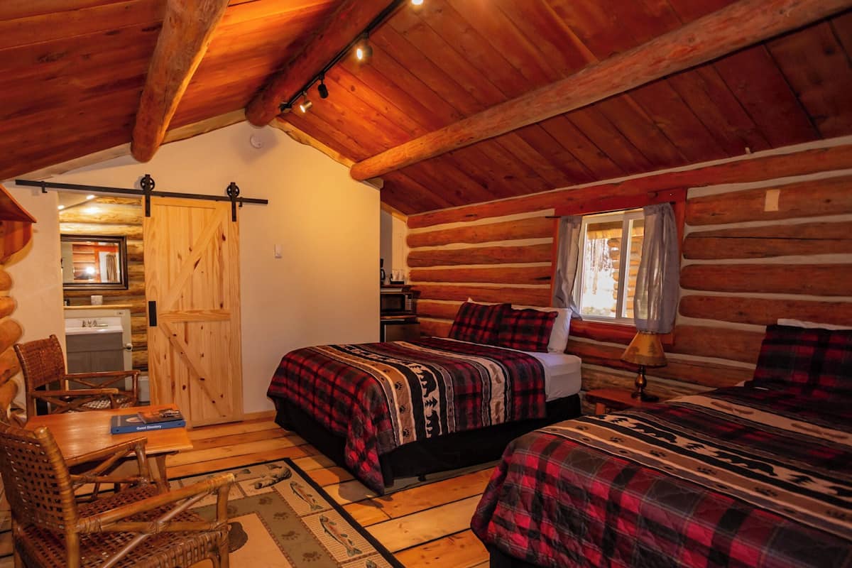 Baita Standard, 2 letti queen, patio, vista montagna | Wi-Fi gratuito, lenzuola