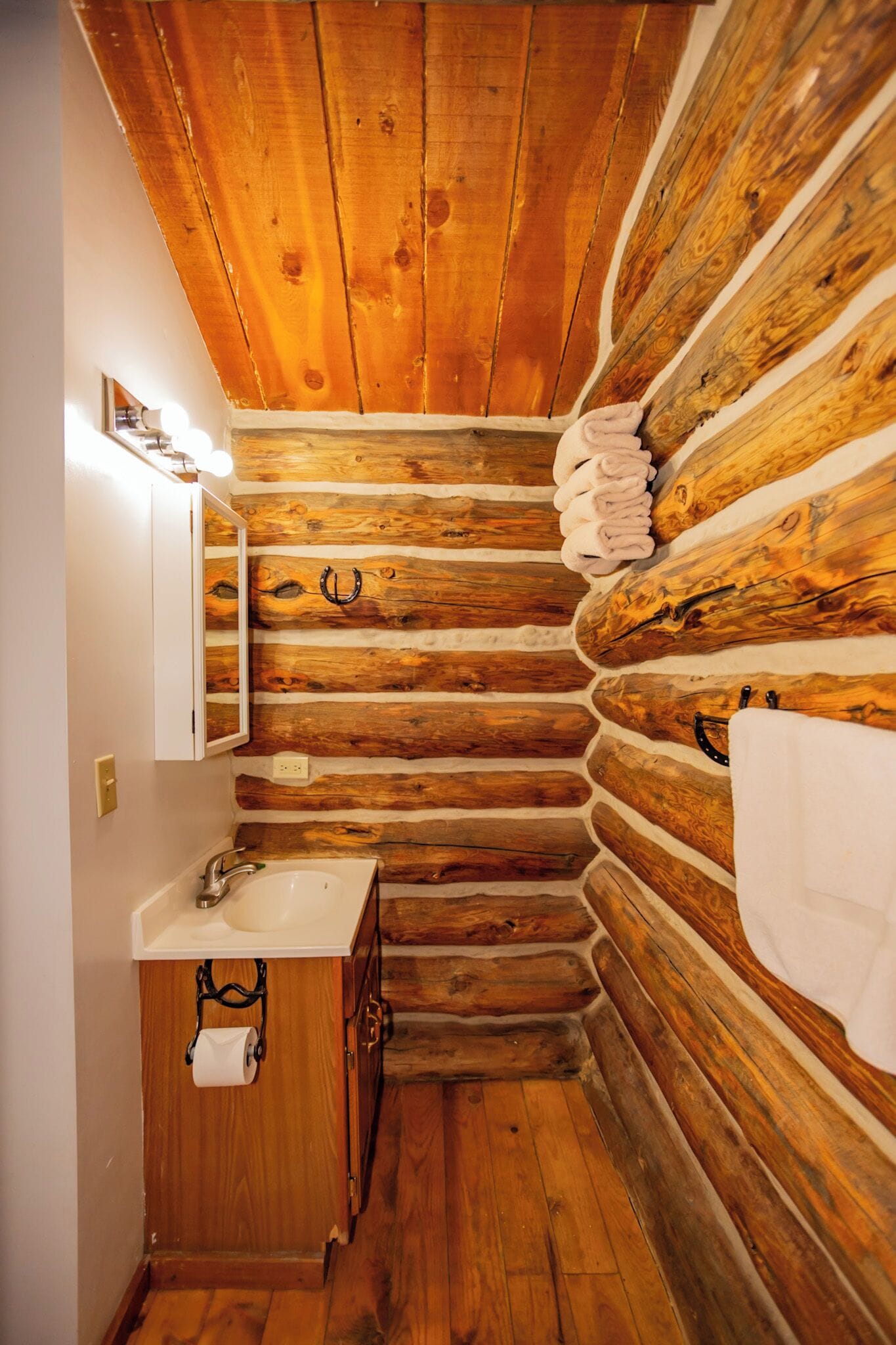 signature cabin, 1 bedroom, patio, mountain view | bathroom | shower, free toiletries, towels, soap